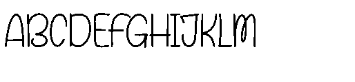 Hoola Summericon Outline Hoola Summericon Script Regular Font UPPERCASE