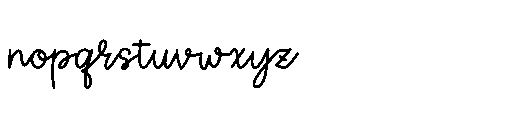 Hoola Summericon Outline Hoola Summericon Script Regular Font LOWERCASE