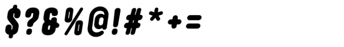 Hoolister Black Base Italic Font OTHER CHARS