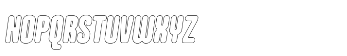 Hoolister Black Outline Italic Font UPPERCASE