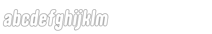 Hoolister Black Outline Italic FONT