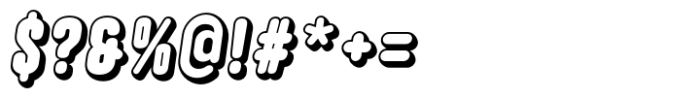 Hoolister Black Shaded Italic Font OTHER CHARS