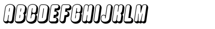 Hoolister Black Shaded Italic Font UPPERCASE