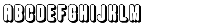 Hoolister Black Shaded Font UPPERCASE
