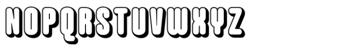Hoolister Black Shaded Font UPPERCASE