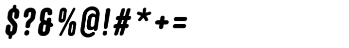 Hoolister Bold Base Italic Font OTHER CHARS