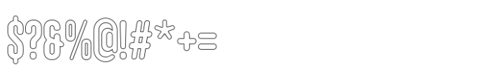 Hoolister Bold Outline Font OTHER CHARS