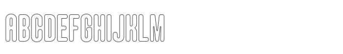 Hoolister Bold Outline Font UPPERCASE