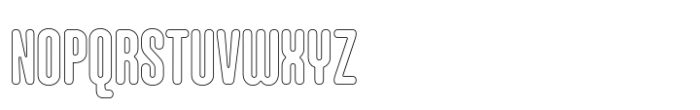 Hoolister Bold Outline Font UPPERCASE