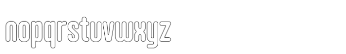 Hoolister Bold Outline Font LOWERCASE