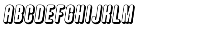 Hoolister Bold Shaded Italic Font UPPERCASE