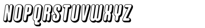 Hoolister Bold Shaded Italic Font UPPERCASE