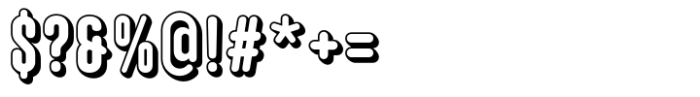 Hoolister Bold Shaded Font OTHER CHARS