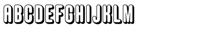 Hoolister Bold Shaded Font UPPERCASE