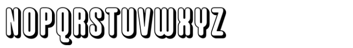 Hoolister Bold Shaded Font UPPERCASE