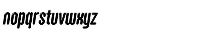 Hoolister Demi Bold Glow Italic Font LOWERCASE