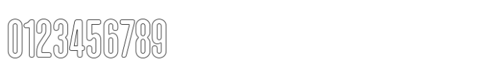 Hoolister Demi Bold Outline Font OTHER CHARS