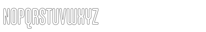 Hoolister Demi Bold Outline Font UPPERCASE