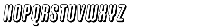 Hoolister Demi Bold Shaded Italic Font UPPERCASE