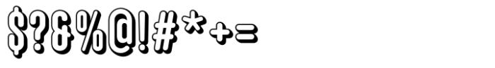 Hoolister Demi Bold Shaded Font OTHER CHARS