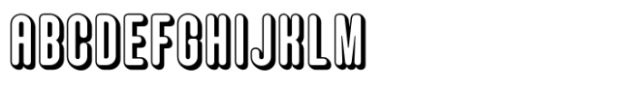 Hoolister Demi Bold Shaded Font UPPERCASE