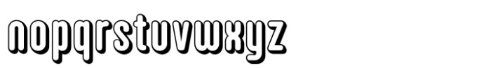 Hoolister Demi Bold Shaded Font LOWERCASE
