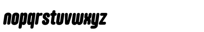Hoolister Extra Bold Italic Font LOWERCASE