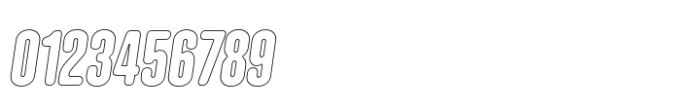 Hoolister Extra Bold Outline Italic Font OTHER CHARS