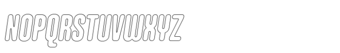 Hoolister Extra Bold Outline Italic Font UPPERCASE