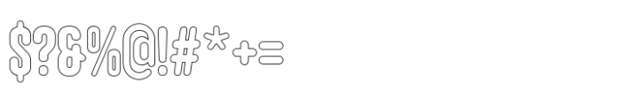 Hoolister Extra Bold Outline Font OTHER CHARS