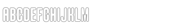 Hoolister Extra Bold Outline Font UPPERCASE