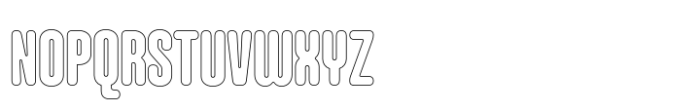 Hoolister Extra Bold Outline Font UPPERCASE