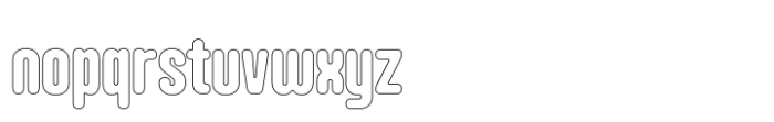 Hoolister Extra Bold Outline Font LOWERCASE