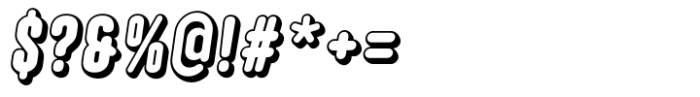 Hoolister Extra Bold Shaded Italic Font OTHER CHARS