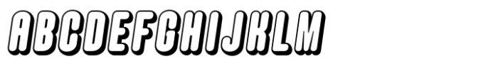 Hoolister Extra Bold Shaded Italic Font UPPERCASE