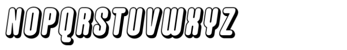 Hoolister Extra Bold Shaded Italic Font UPPERCASE