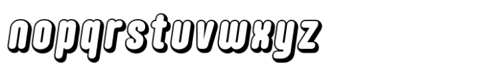 Hoolister Extra Bold Shaded Italic Font LOWERCASE