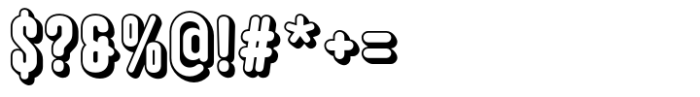 Hoolister Extra Bold Shaded Font OTHER CHARS