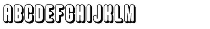 Hoolister Extra Bold Shaded Font UPPERCASE