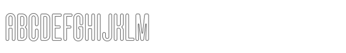 Hoolister Medium Outline Font UPPERCASE