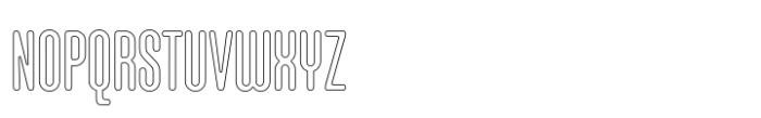Hoolister Medium Outline Font UPPERCASE