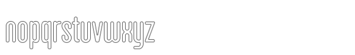 Hoolister Medium Outline Font LOWERCASE