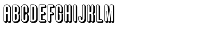 Hoolister Medium Shaded Font UPPERCASE