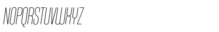 Hoolister Thin Italic Font UPPERCASE