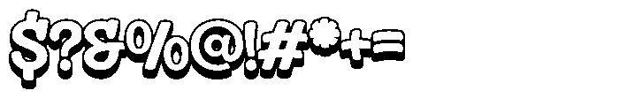 Hoopsy 3 D Extrude Font OTHER CHARS