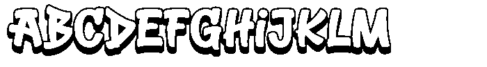 Hoopsy 3 D Extrude FONT