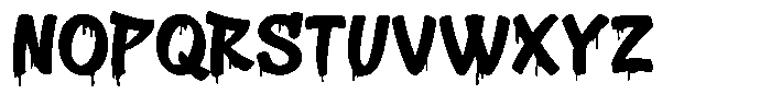 Hoopsy Drips Font UPPERCASE