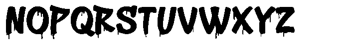 Hoopsy Drips Font LOWERCASE