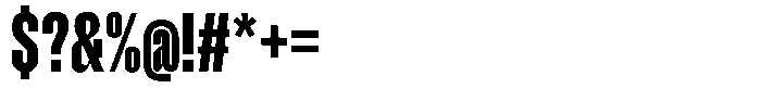Hop Compressed Norm Black Font OTHER CHARS