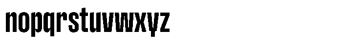 Hop Compressed Norm Bold Font LOWERCASE